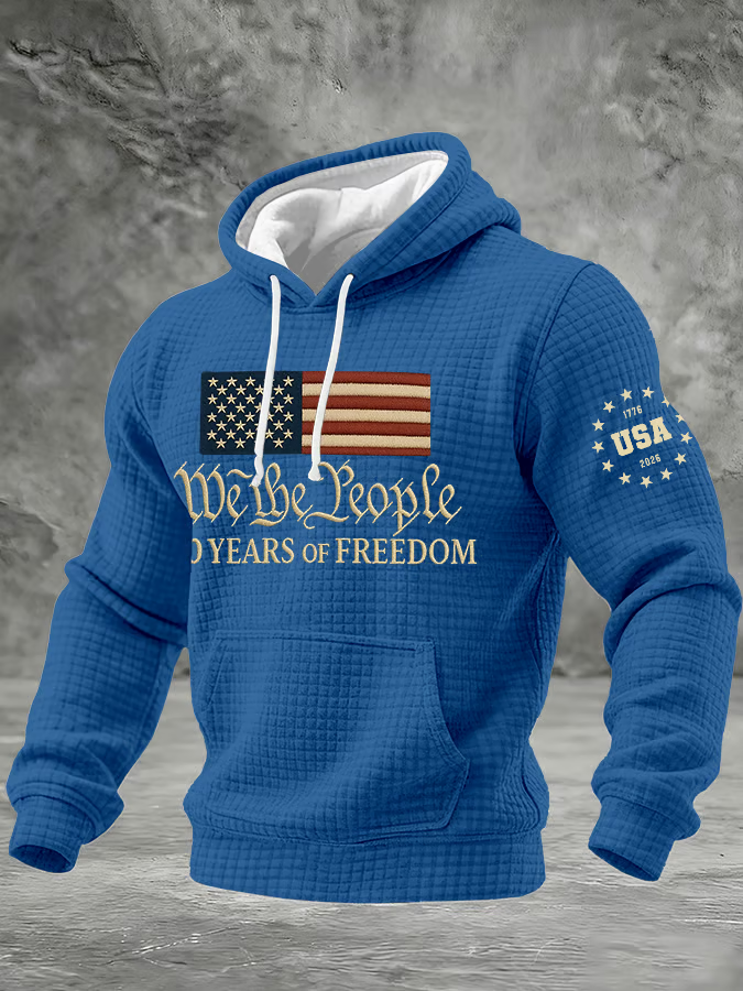 250th Anniversary Of Freedom We The People Blue Hoodie, Pullover Hoodie 4th Of July Gift