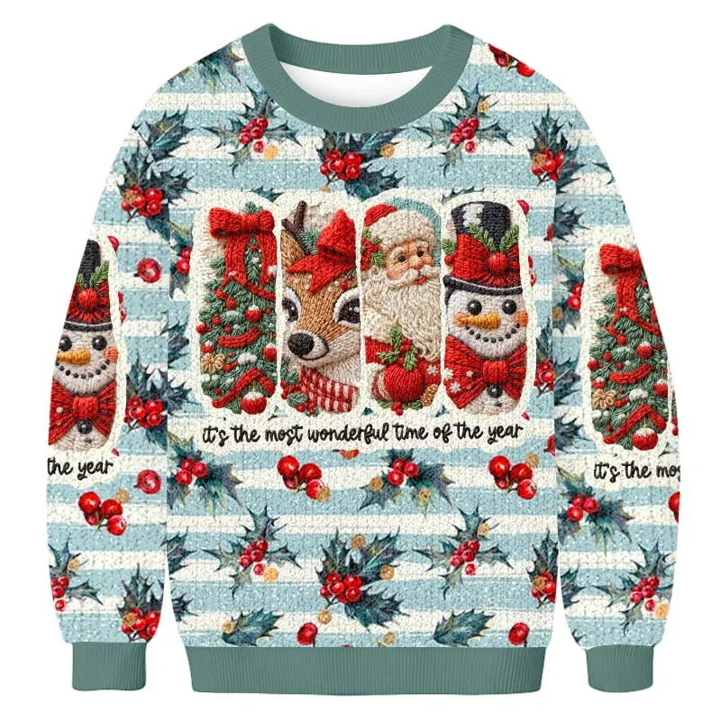 It's The Most Wonderful Time Of The Year Ugly Sweater, Ugly Xmas Sweater, Christmas Ugly Sweatshirt