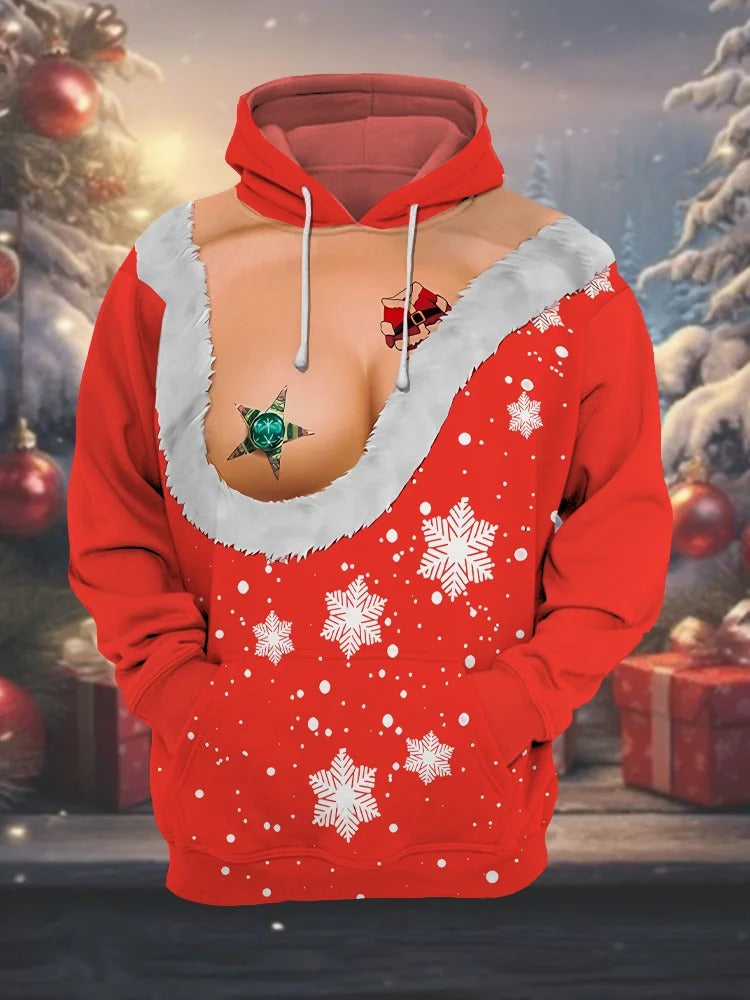 Christmas Snowflakes Costumes Sweatshirt, Ugly Christmas Sweater, Christmas Hoodie