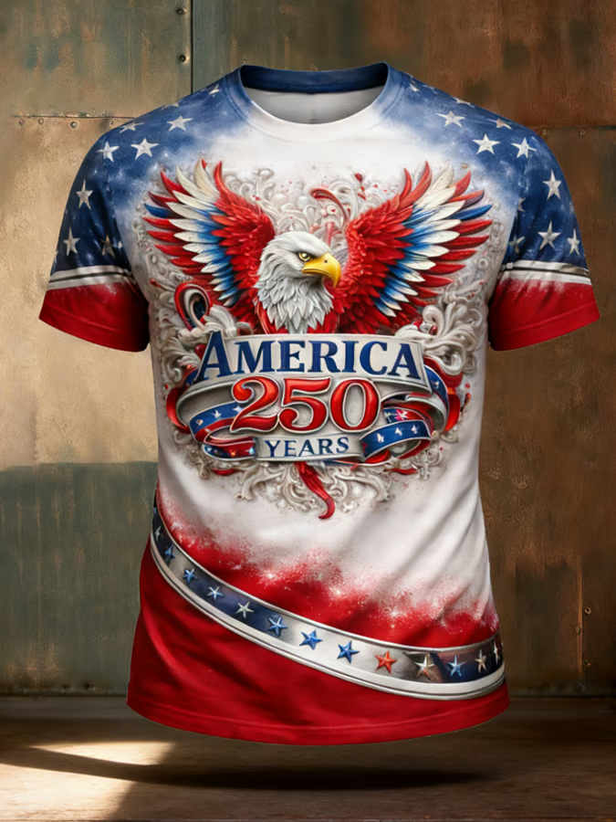 American 250th Anniversary T-Shirt, 1776–2026 USA Patriotic Tee, Independence Day Shirt, Patriotic Gift For Veterans
