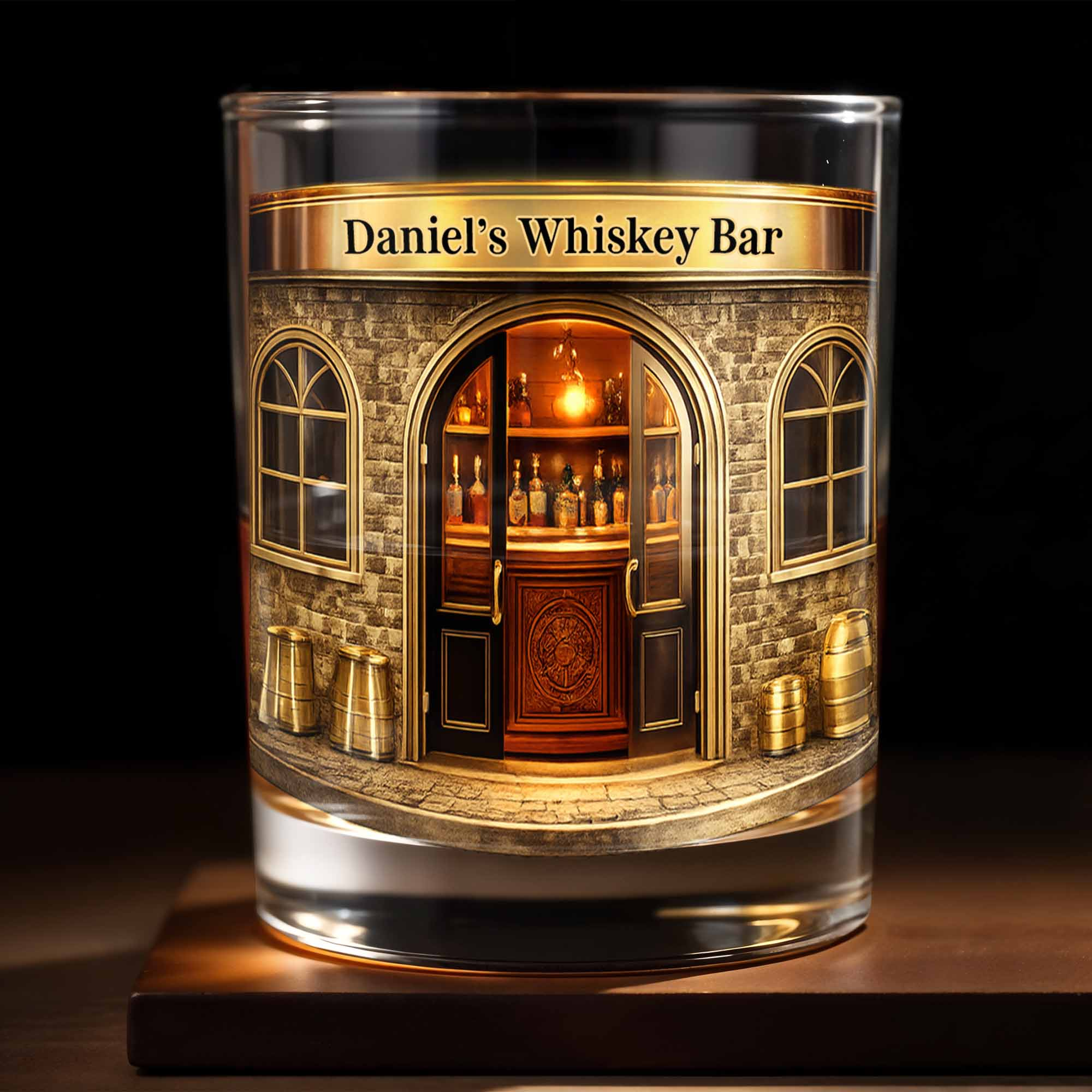 Relax At Your Personal Whiskey Bar Personalized Whiskey Glass, Gift For Husband, Father Day's Gift