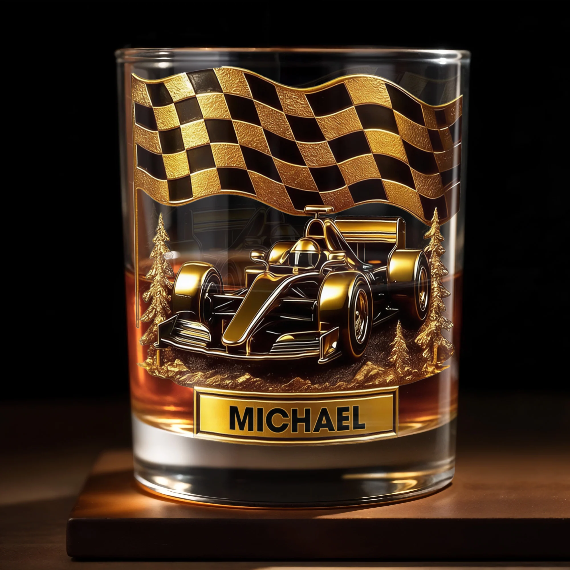 Cherish Your Victories, Celebrate Your Passions Whiskey Glass, Gift For Racing Enthusiasts And Motorsport Fans