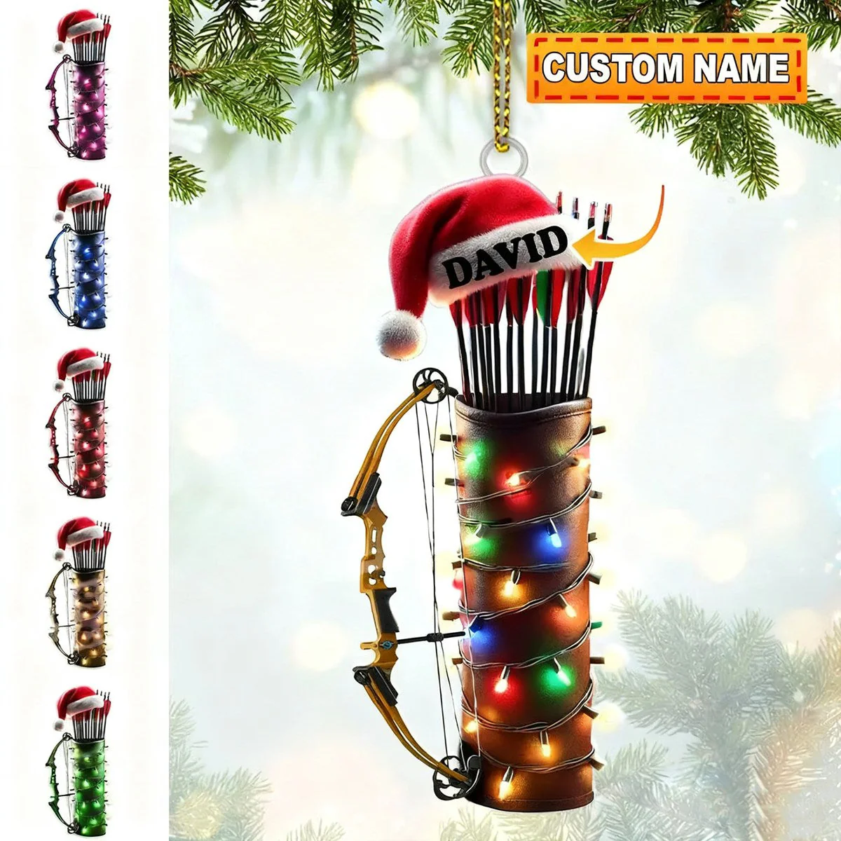 Personalized Archery Acrylic Ornament, Gift For Archers, Gifts For Archery Hunter