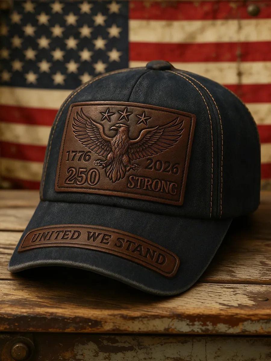 1776-2026 America 250th Anniversary Print Patriotic Hat, United We Stand Casual Hats For Men