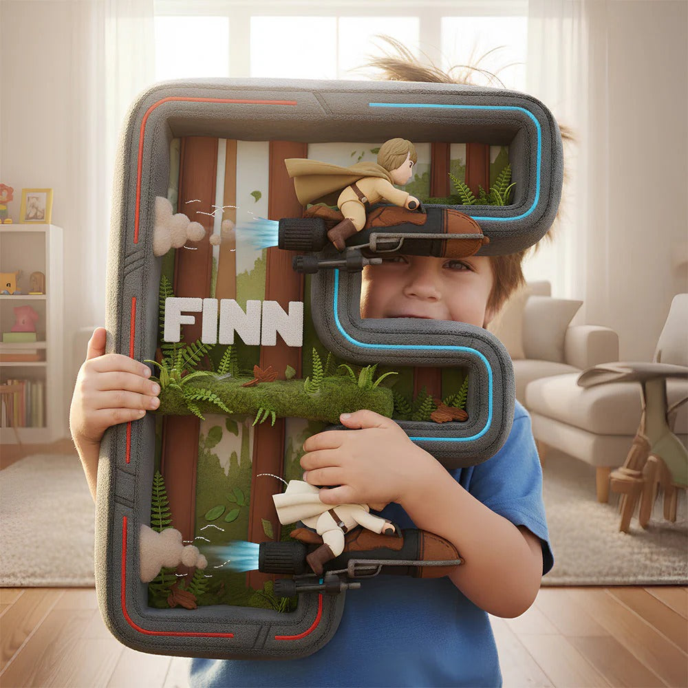 Universe Initial Pillow, Initial Letter Custom Shaped Pillow, Custom Birthday Gift, Valentines Couple Gift,