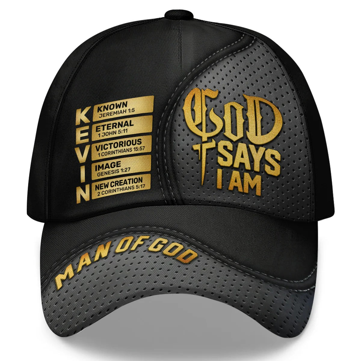 God Says I Am, Christian Baseball Cap, Christian Gifts For Men, Cap For Men, Unique Mens Hats