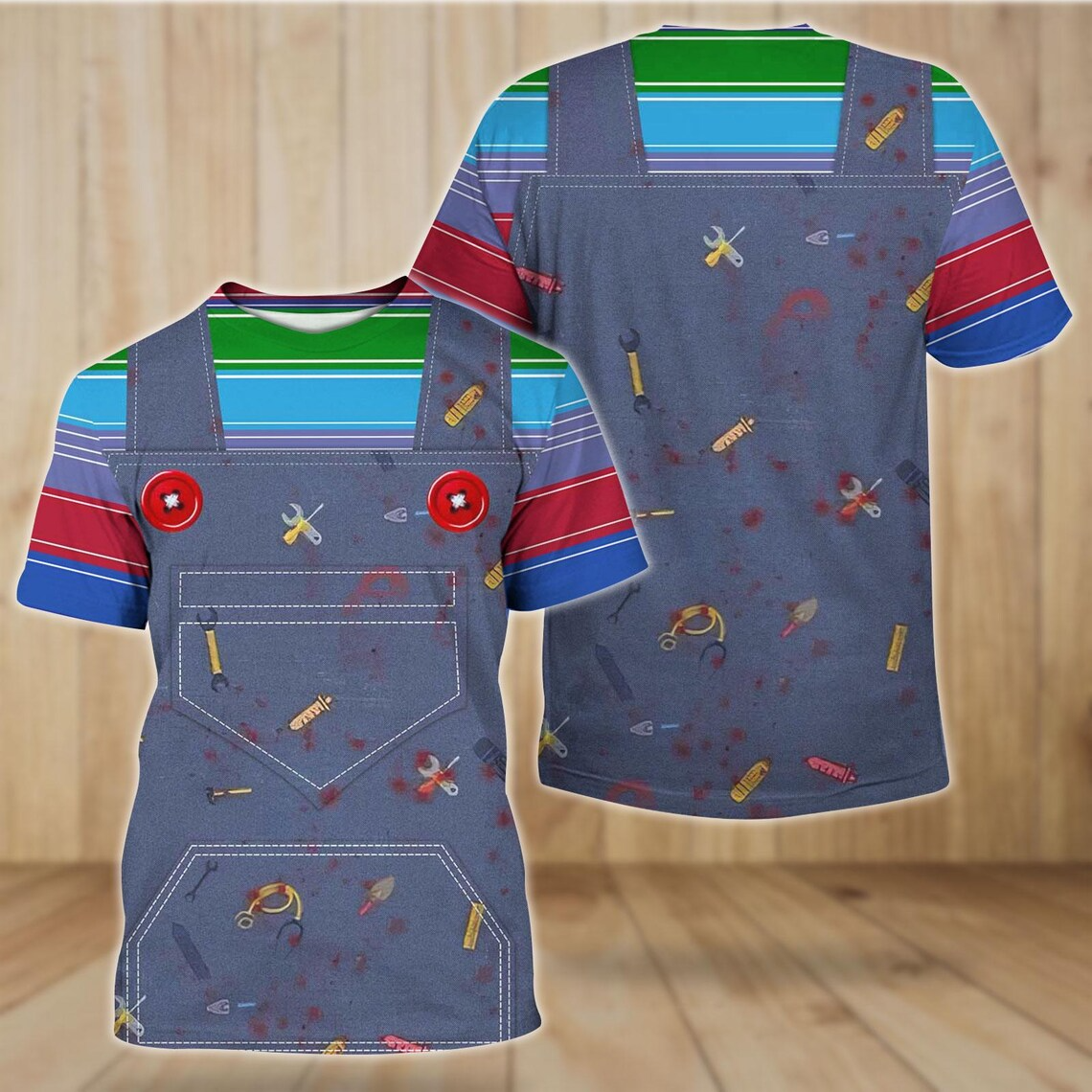 Chucky Costume Shirt, Movie Character Costume, Horror Movie Shirt, Funny Halloween Shirts