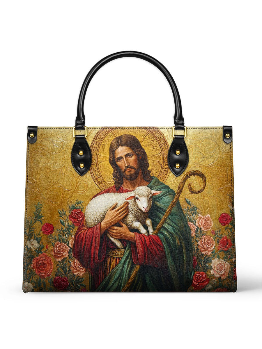 Lamb of Grace Leather Handbag, Mother's Day Gifts