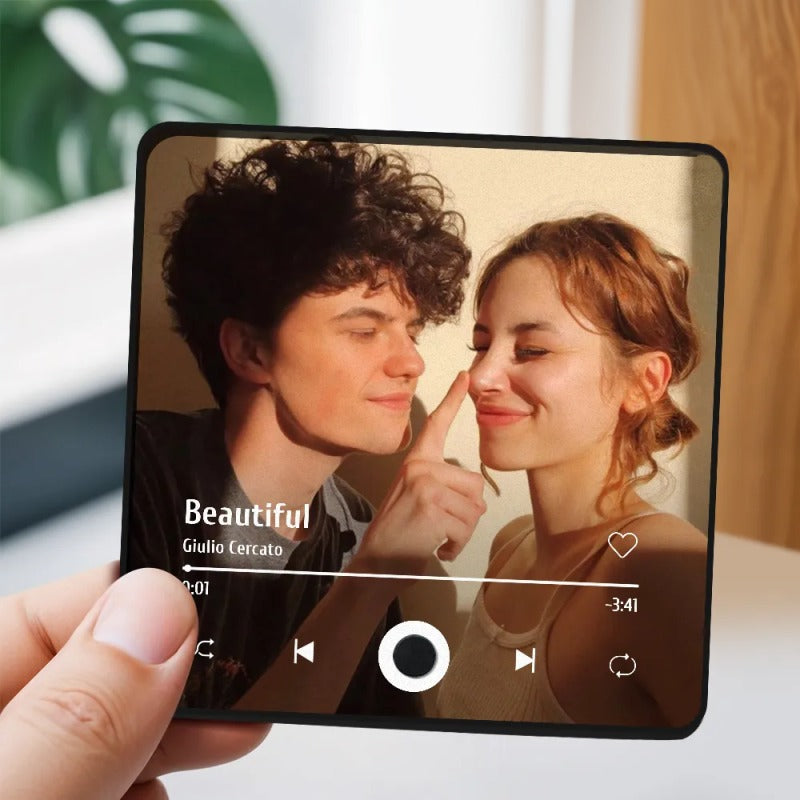 Custom Music Fridge Magnet, Couples Photo Fridge Magnet, Valentine's Day Gift